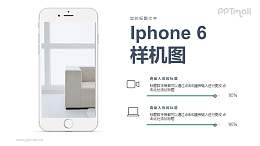 iphone6手机样机图PPT模板下载