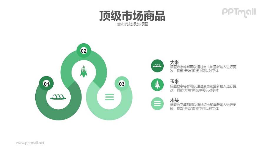 顶级市场商品PPT素材模板下载