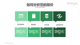 报价分析示意图PPT素材模板下载
