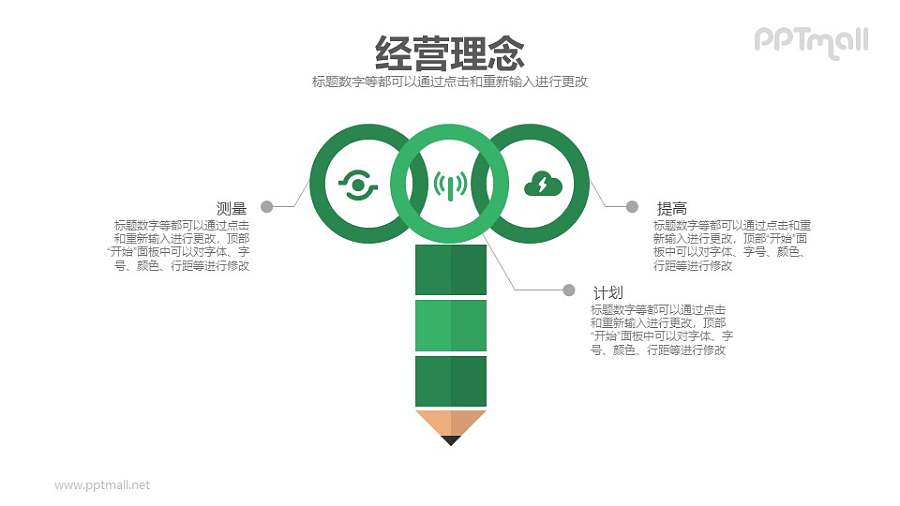 经营理念PPT模板下载