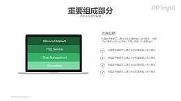 重要组成部分的PPT模板下载