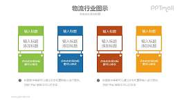 物流工作提示牌PPT模板下载