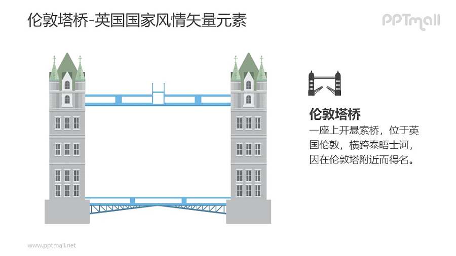伦敦塔桥-英国国家风情PPT图像素材下载