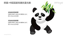 大熊猫-中国国家风情PPT图像素材下载