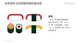 饭团寿司-日本国家风情PPT图像素材下载