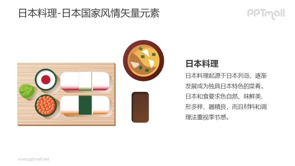 日本料理-日本国家风情PPT图像素材下载