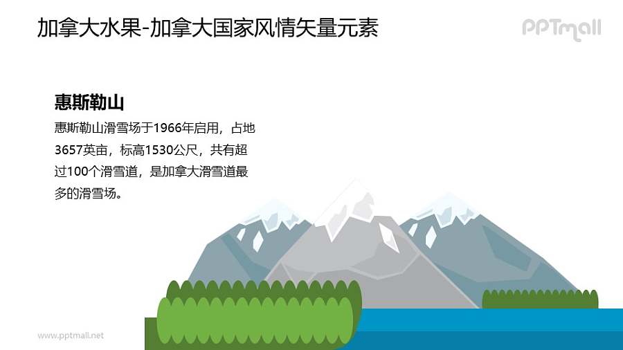 惠斯勒山-加拿大国家风情PPT图像素材下载