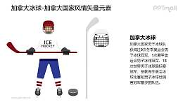 冰球-加拿大国家风情PPT图像素材下载