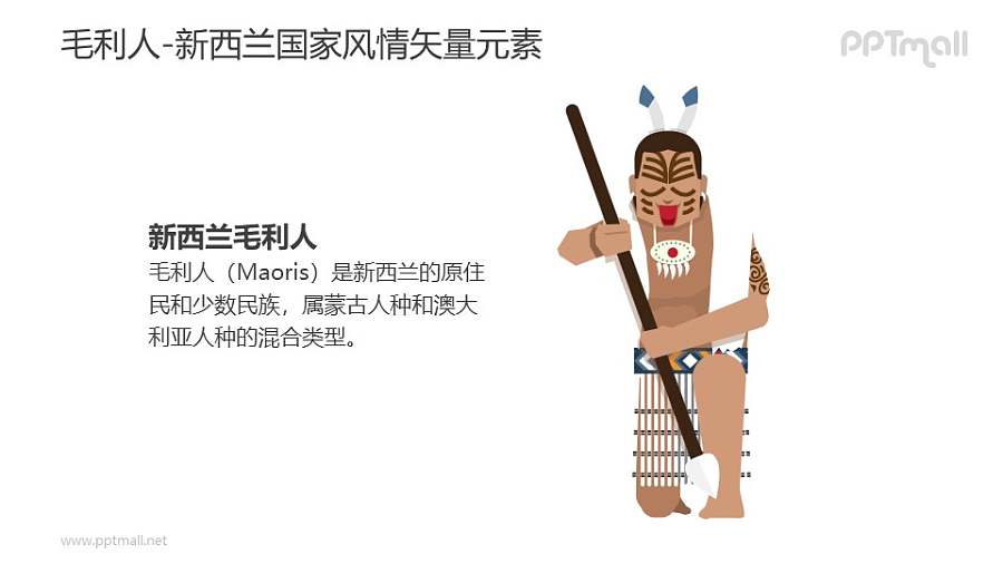 毛利人-新西兰国家风情PPT图像素材下载