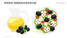 美食-希腊国家风情PPT图像素材下载