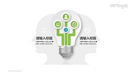 大脑灵感PPT图示素材模板下载