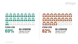 男女性别比列对比PPT素材模板下载