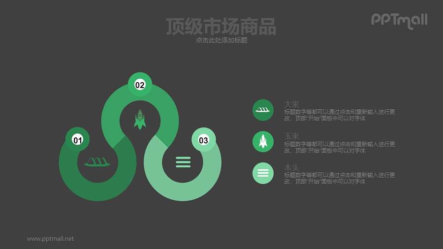 顶级市场商品PPT素材模板下载