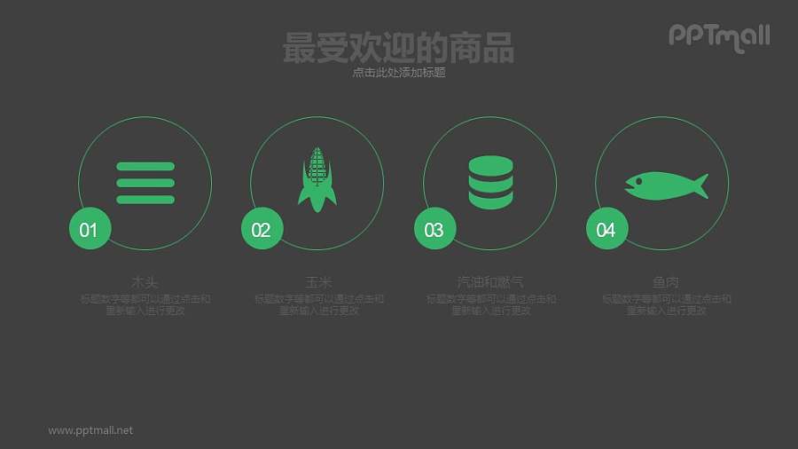 最受欢迎的商品列表PPT模板下载