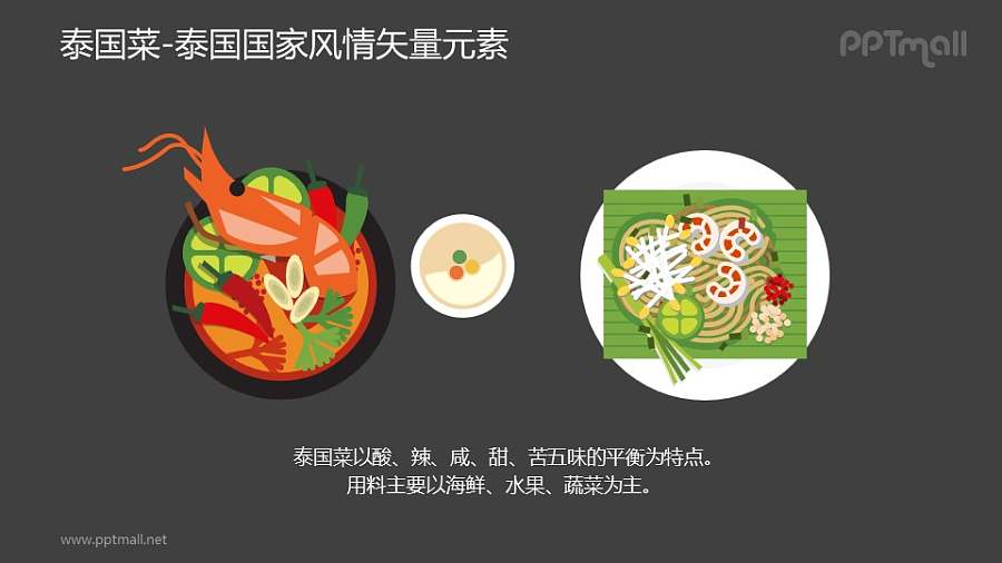 泰国菜-泰国国家风情PPT图像素材下载