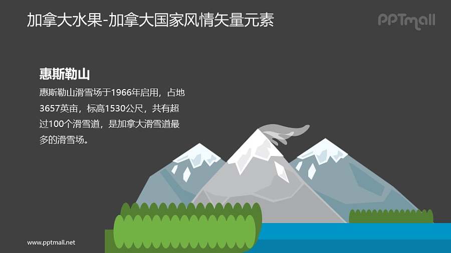 惠斯勒山-加拿大国家风情PPT图像素材下载