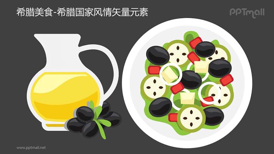 美食-希腊国家风情PPT图像素材下载