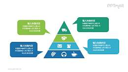 金字塔要点分析PPT图示素材下载