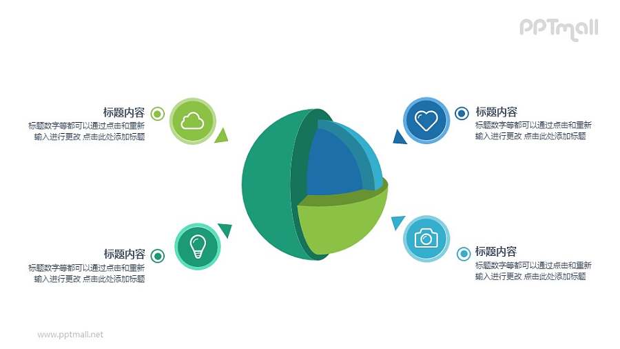 地球地核PPT图示素材下载