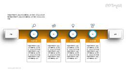 从开始到结束的步骤图PPT图示素材下载