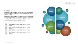 随机散落的气泡PPT图示素材下载