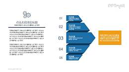 折纸装要点列表/目录导航PPT图示素材下载