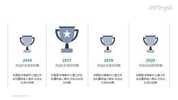 奖杯/排名情况PPT图示素材下载