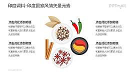 印度调料/印度咖喱饭-印度国家风情PPT图像素材下载