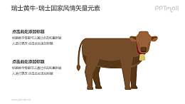 瑞士黄牛-瑞士国家风情PPT图像素材下载