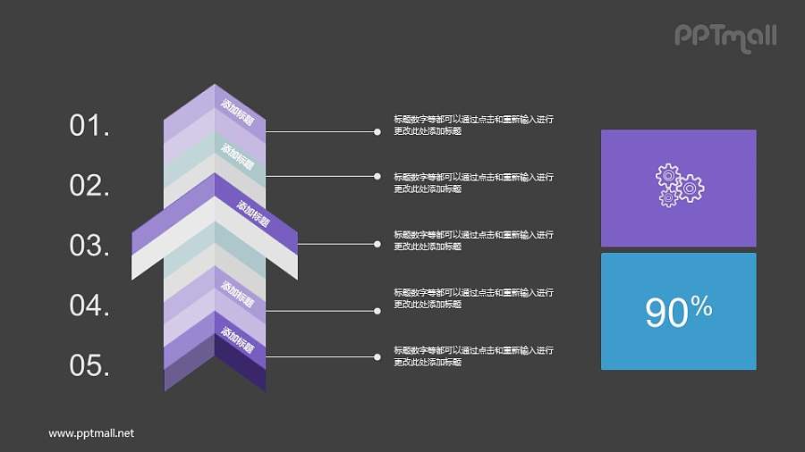 箭头图示PPT模板素材下载