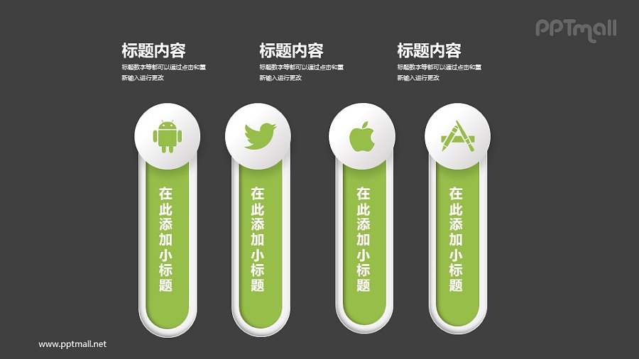 不同操作系统下的性能状态PPT图示素材下载