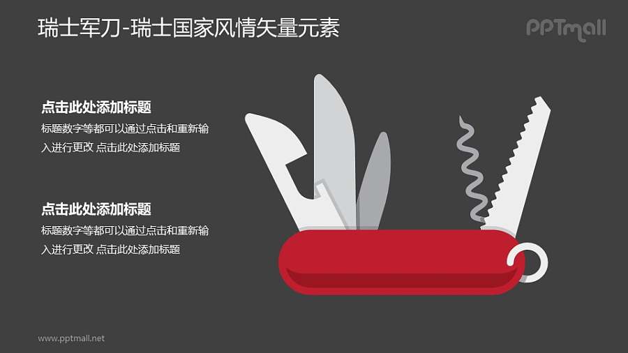 瑞士军刀-瑞士国家风情PPT图像素材下载