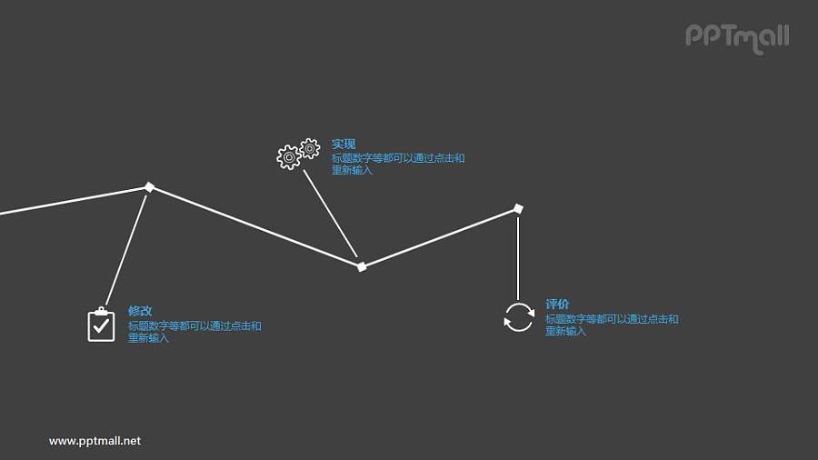 两页左右相连的递进关系PPT素材下载