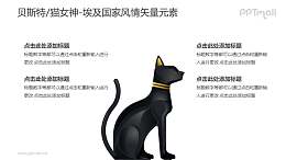 贝斯特/猫女神-埃及国家风情PPT图像素材下载