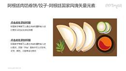 肉馅卷饼/阿根廷饺子-阿根廷国家风情PPT图像素材下载