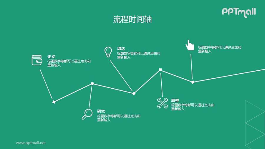 两页左右相连的递进关系PPT素材下载