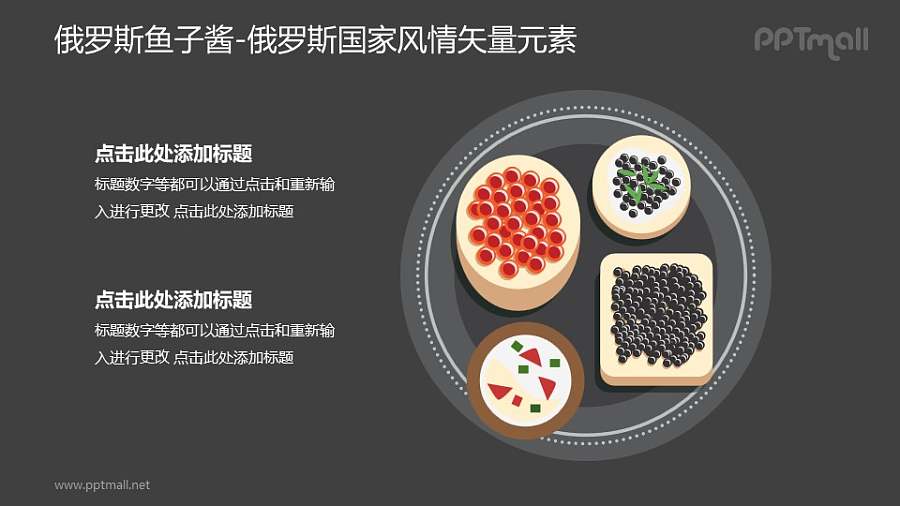 俄罗斯鱼子酱-俄罗斯国家风情PPT图像素材下载