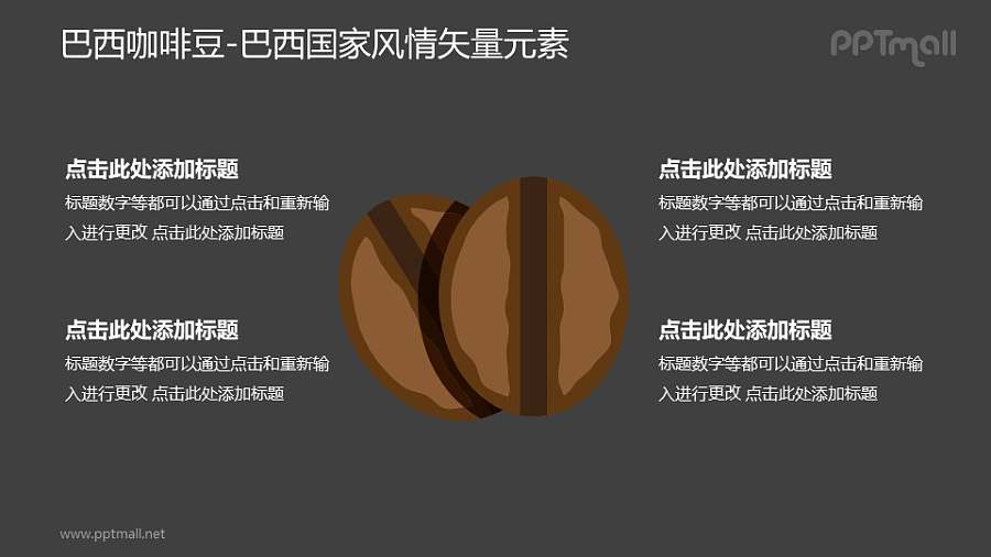 巴西咖啡豆-巴西国家风情PPT图像素材下载