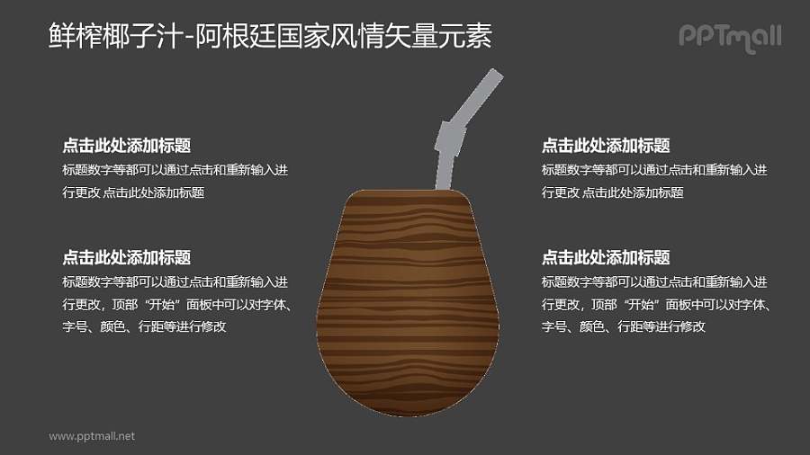 鲜榨椰子汁-阿根廷国家风情PPT图像素材下载