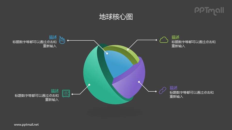 3D地壳模型PPT素材下载