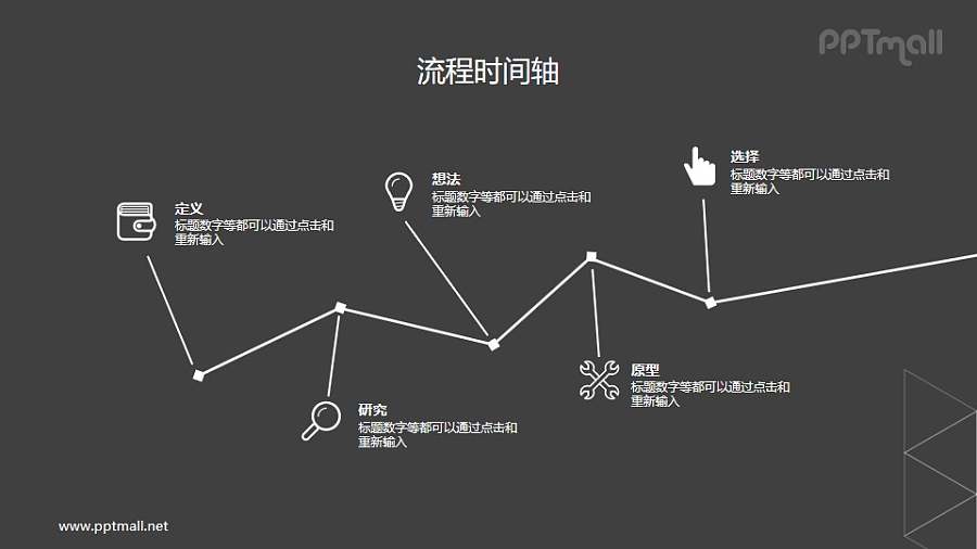 两页左右相连的递进关系PPT素材下载