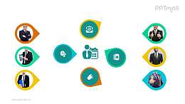 团队组合PPT模板素材下载