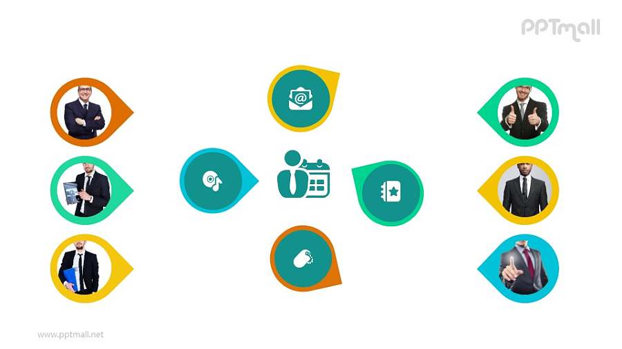 团队组合PPT模板素材下载