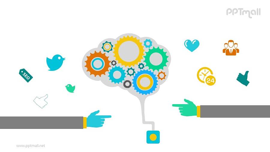 互联网系统图示PPT模板素材下载