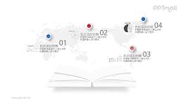 书本打开了新世界的大门PPT素材图示下载