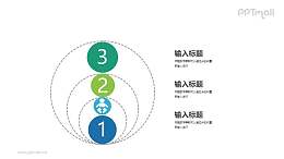 三环包含与被包含PPT图示下载