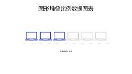 电脑图形堆叠比例数据展示PPT图表下载