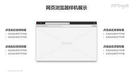 网页浏览器屏显PPT样机素材下载