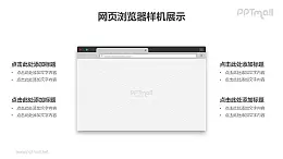 网页浏览器屏显PPT样机素材下载