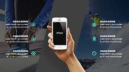 运动互联网/智能设备APP展示模型PPT样机模板素材下载